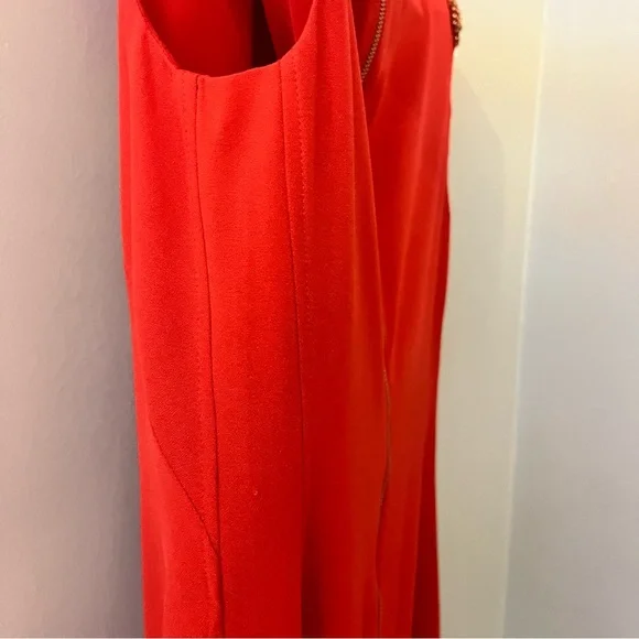 Ted Baker London Red Embellished Sleeveless Fitted Reevah Dress TB Size 1 (US 4) - Picture 12 of 14